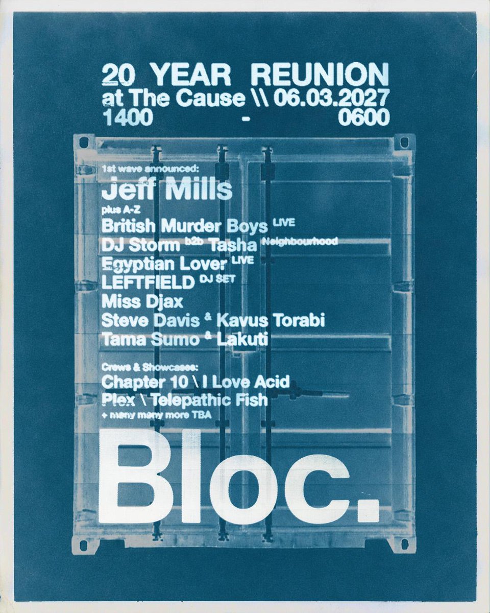 blocspaces's tweet photo. So, we're having another rave next year. It's 16 hours long, has 8 rooms and it's for 5,000 people. Here are some of the people performing at it. Yes, that really is Steve Davis. Hope you can make it friends. https://t.co/zwc0OAnxc3
