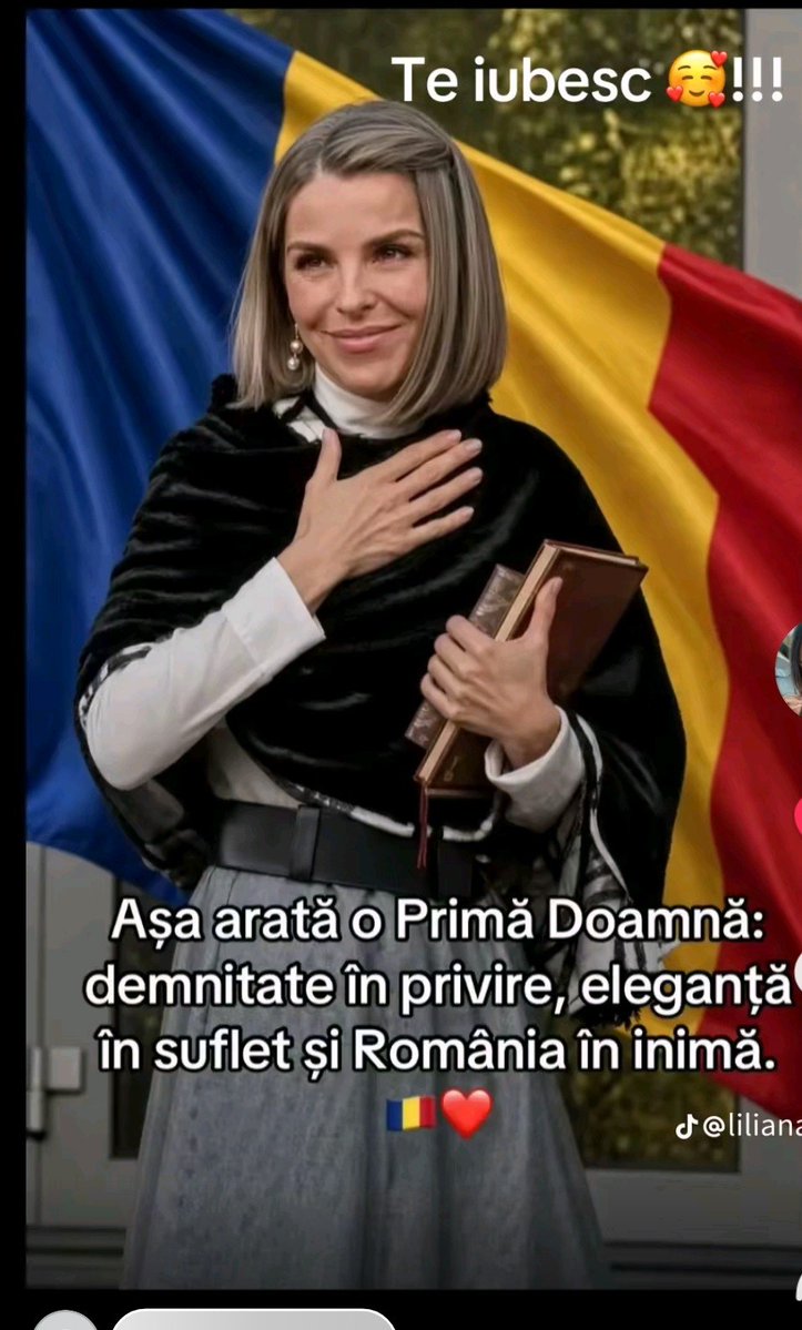 MihaelaManoli4's tweet photo. This is Romania's FIRST LADY. Together with our democratically elected President ,Mr . Călin Georgescu, she is a national symbol for us. https://t.co/AISJPezcxU