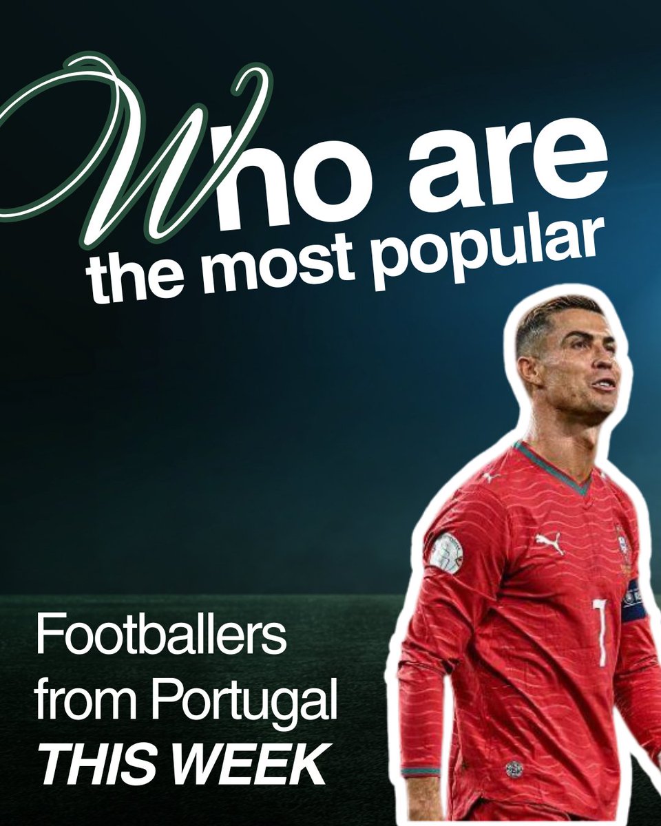 goaldenview's tweet photo. After a rather dramatic week in the Portugal national team, here are the Top 5 Most Popular Footballers from Portugal for THIS WEEK:
#1 Cristiano Ronaldo
#2 Vitinha
#3 Nuno Mendes
#4 Rafael Leao
#5 Bruno Fernandes

What do you think about this ranking? ⚽ https://t.co/PgOVAIIIX4