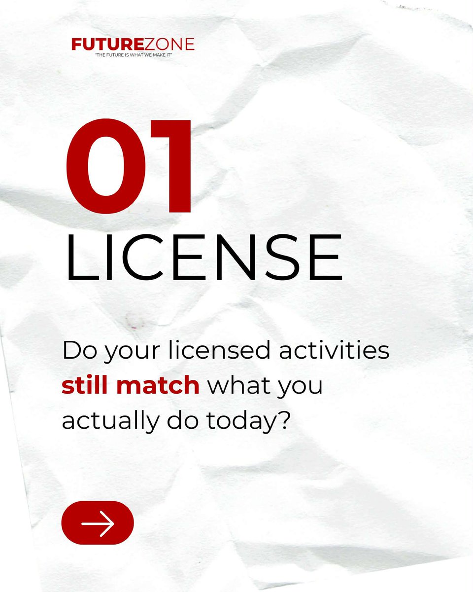 futurezone_ae's tweet photo. oct. 6

Your business can change faster than your licence does.

We’re opening a few FREE Business Quick Check sessions to look at. 

Drop a comment “CHECK” and we’ll arrange a quick zoom  session.

#UAEBusiness #DubaiBusiness #UAEEntrepreneurs #BusinessInUAE #FutureZoneBusiness https://t.co/AxZCOxygpz