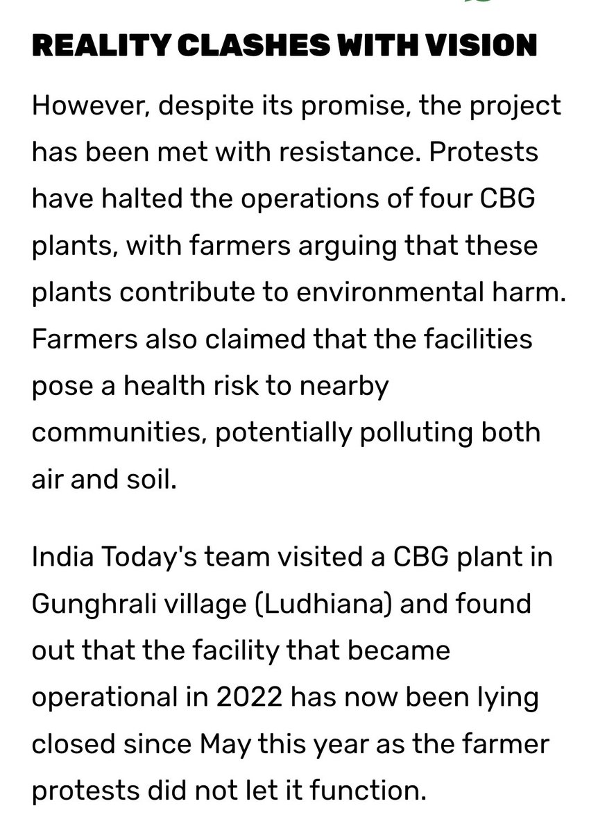 JackRangaswami's tweet photo. Punjab farmers shut down biogas plants saying it causes pollution 😂😂😂 https://t.co/9ST2BkqEdj