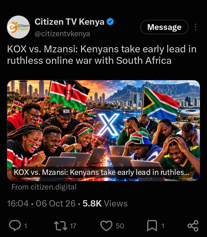 brian33312056's tweet photo. Can Nigeria or SA be recognized by national media house @citizentvkenya https://t.co/tal39ukq1v