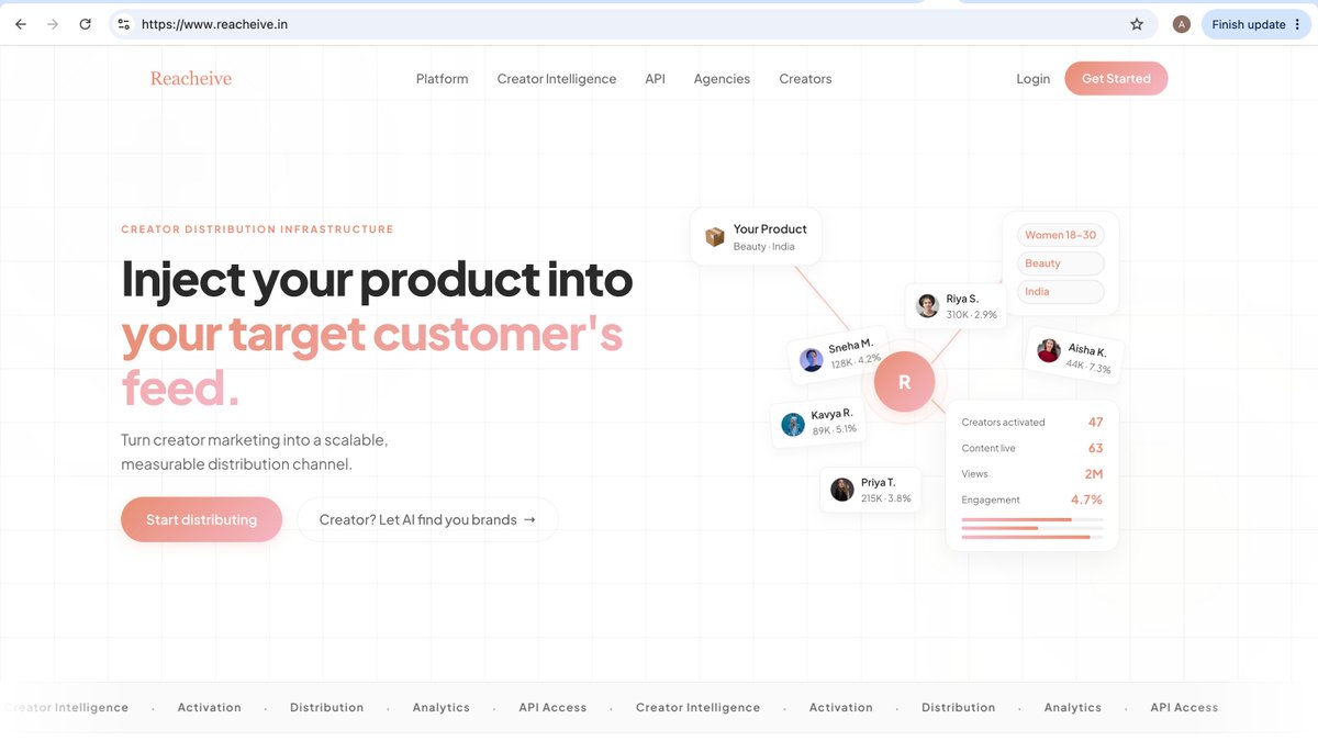 Ashwinshetty00's tweet photo. Most people told me to partner with agencies that already have creators instead of building my own pool.
Reacheive is ready — campaign management for brands.
Would you:

Partner with agencies, or
Build your own creator base first?

#SaaS #BuildInPublic https://t.co/YLcnosBUhs