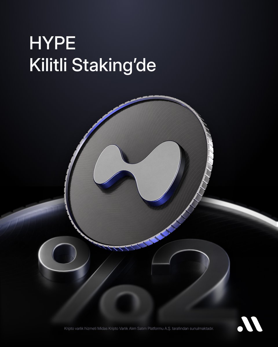 midaskripto's tweet photo. HYPE artık Kilitli Staking'de.

Yıllık %2 getiri oranıyla HYPE'ını çalıştırmaya başlayabilirsin. https://t.co/DVyBpEf3rR