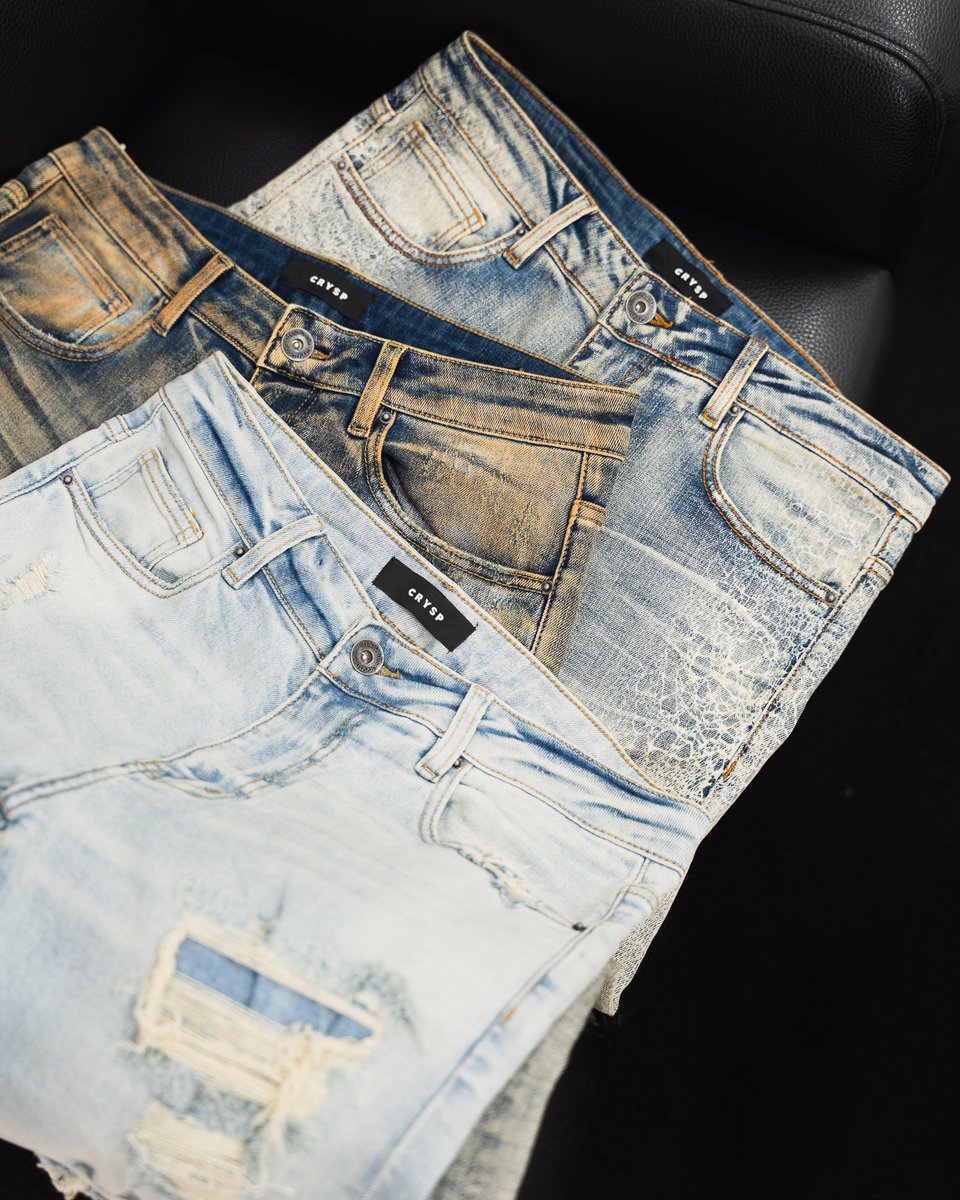 menscloset407's tweet photo. The new Crysp Denim collection just landed. 👖🔥

 Upgrade your fits with signature black patch denim in essential washes, heavy distressed styles with crackle details, and sleek waxed style black jeans.

#MensCloset #CryspDenim #DenimHeads #FreshFits https://t.co/hkHdMvK601 https://t.co/pw6h0xke3R