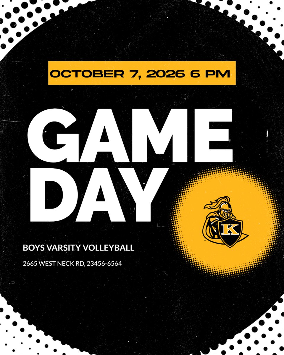 KellamHigh's tweet photo. Gameday!
Boys Varsity Volleyball
6:00 PM | 2665 West Neck Rd, Virginia Beach Virginia  23456-6564 https://t.co/i1qJyH9HcP