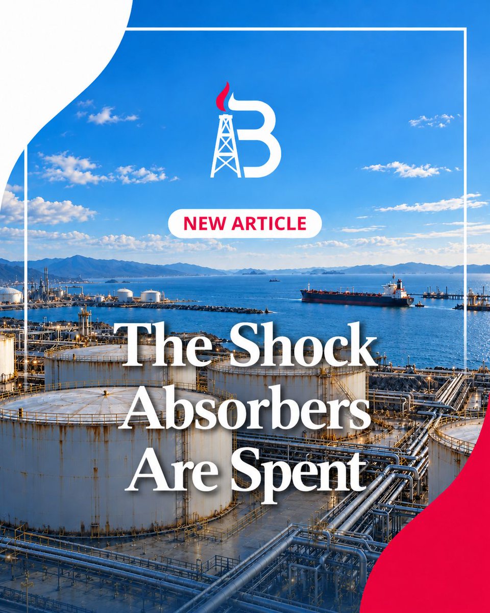 BasinVentures's tweet photo. Emergency oil reserves buy time. They don’t create new supply.

In his latest piece, “The Shock Absorbers Are Spent,” Basin Ventures President Adam Butcher (@thetxoilman) examines what the next supply disruption could look like after emergency stockpiles have been drawn down, and why rebuilding American energy supply matters.

The investment perspective goes beyond the next price spike. It’s about supporting domestic production, maintaining disciplined underwriting, and owning a piece of the energy the economy depends on.

Read the full article: https://t.co/aQovEBYfH2 

#BasinVentures #EnergyInvesting #OilAndGas