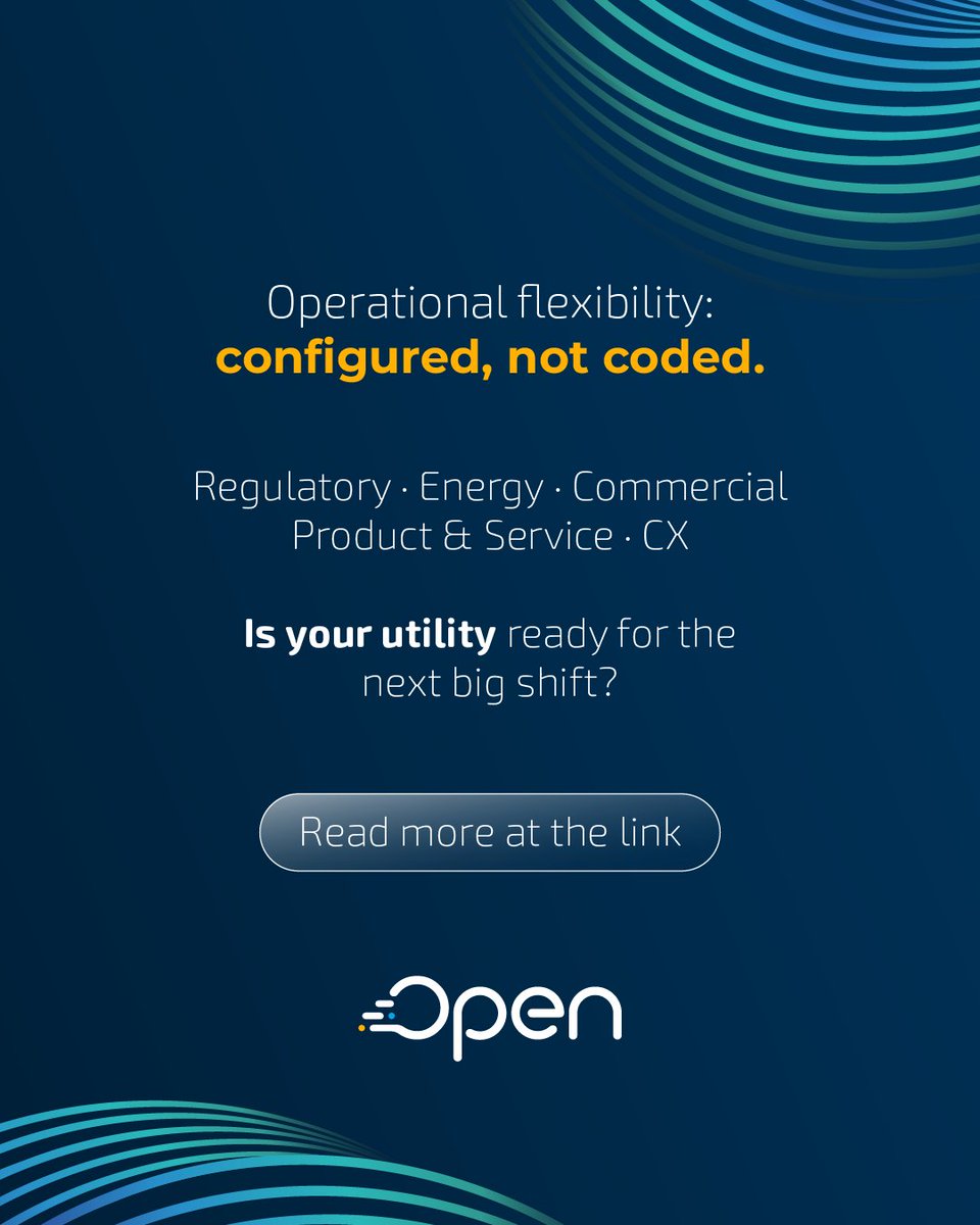 OpenIntlco's tweet photo. New rates. New mandates. New customer expectations.

Legacy CIS platforms were built to bill, not to adapt, so every change becomes a development project.

Operational flexibility is no longer an IT conversation. It's a business survival decision: https://t.co/eUUh5kMhx4 https://t.co/POFH1UzAAH