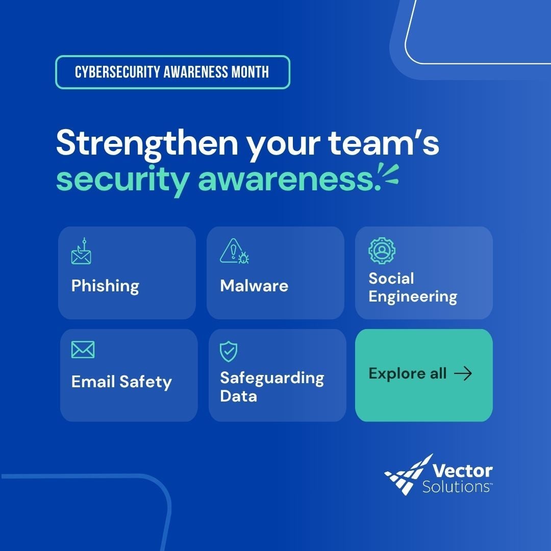VectorPerform's tweet photo. Protect your organization from phishing, malware, social engineering, and other threats. In honor of CybersecurityAwarenessMonth, explore 6 cybersecurity courses that can help strengthen your team’s security awareness. #Cybersecurity https://t.co/QQa2zGvZaA https://t.co/XOGbCmjFCg