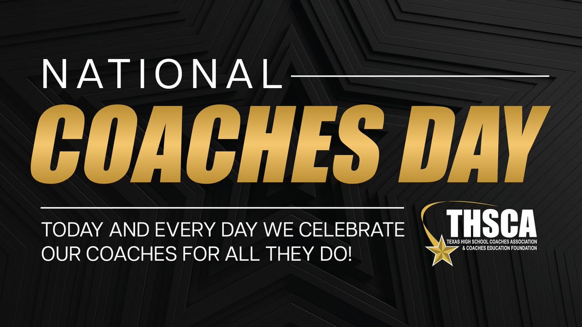 THSCAcoaches's tweet photo. THSCA wants to wish all our Texas coaches a very Happy National Coaches Day! We are so thankful for all you do for your athletes and communities every day🙌 Your positive influence and unwavering commitment to this calling astound us!
 
We look forward to celebrating you again on Friday, November 6th for Texas High School Coaches Day! #TXHSCoachesDay #NationalCoachesDay #THSCAProud