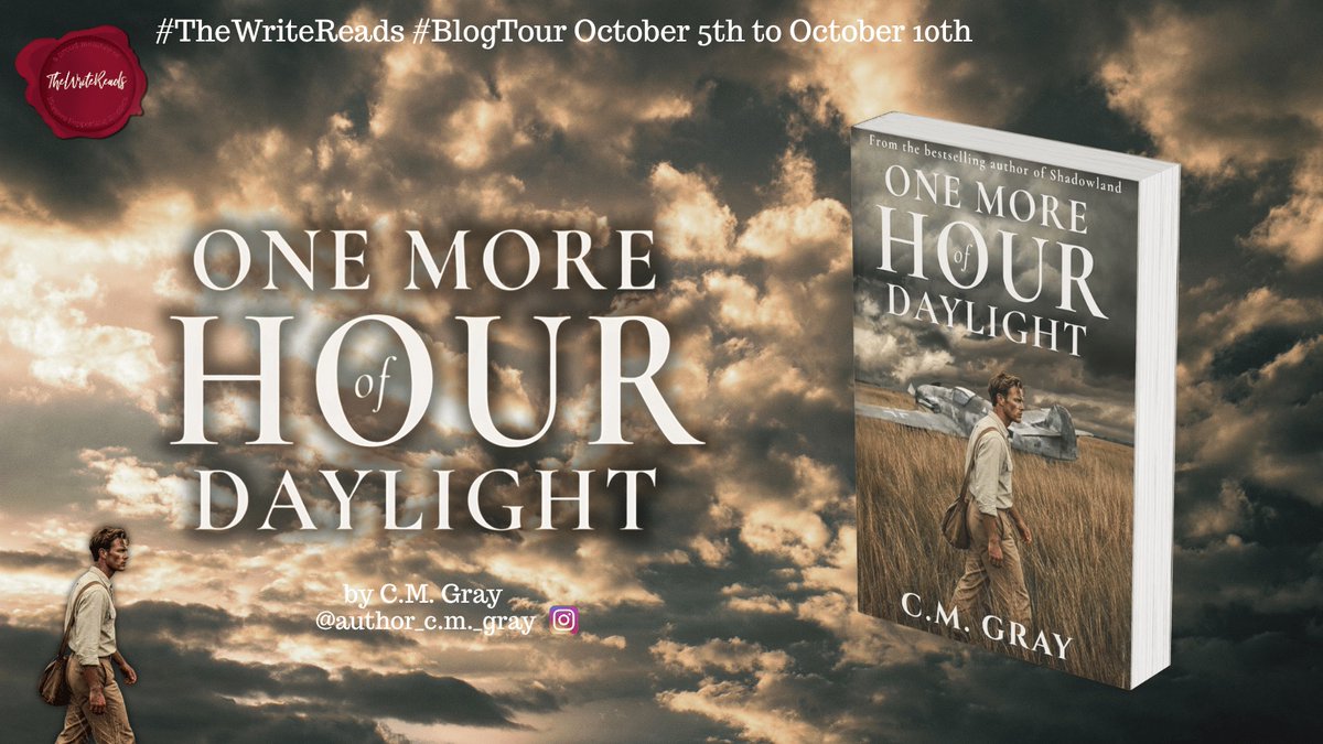 _forbookssake's tweet photo. ✨BLOG TOUR✨

Today is my #spotlight stop on the @The_WriteReads @WriteReadsTours #blogtour for #OneMoreHourOfDaylight by C.M. Gray!📚

Head over to my blog to learn a little about the book👇🏼
https://t.co/etKh5c9diW https://t.co/dH4nNhtyn0