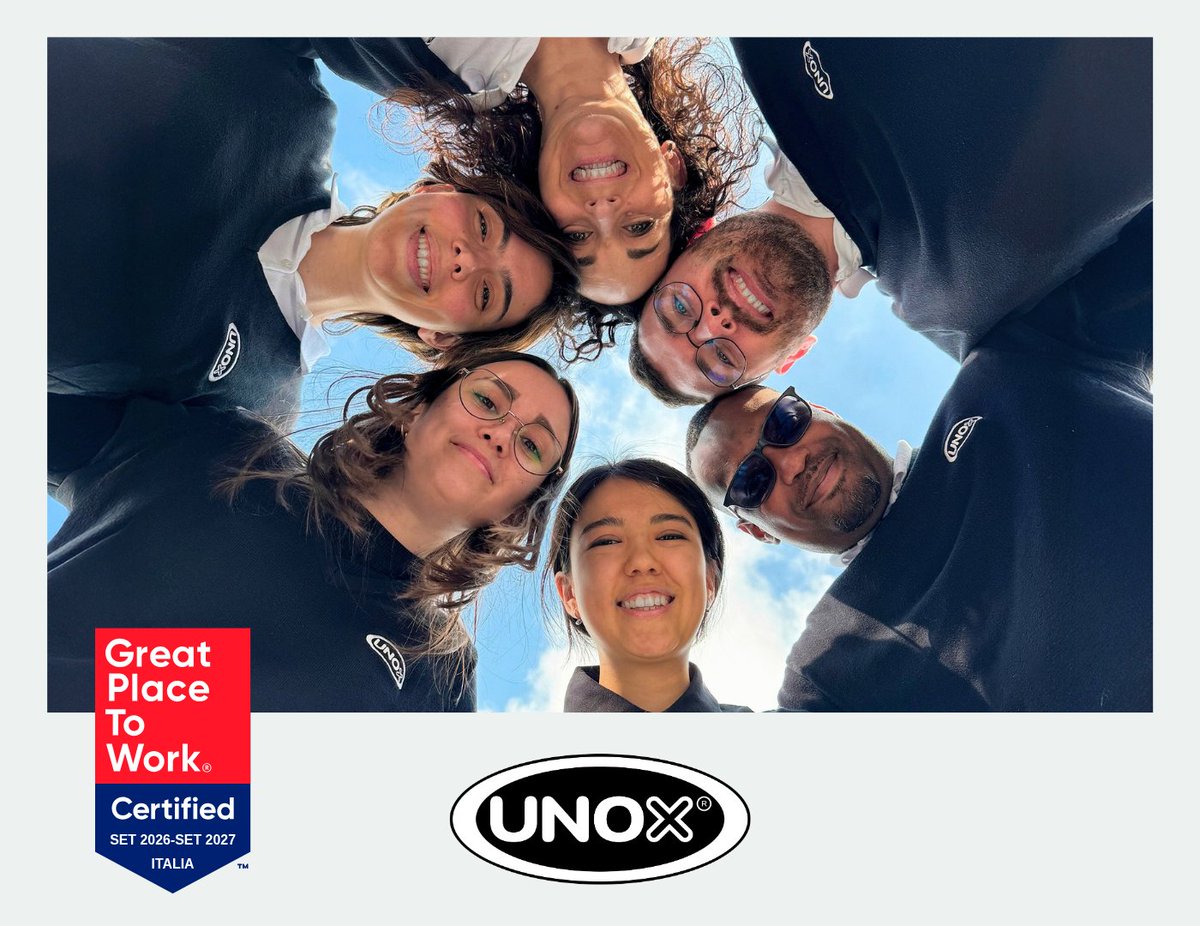 GPTWItalia's tweet photo. 🎉 Congratulazioni a tutto il team di UNOX per aver ottenuto la Certificazione!

Un riconoscimento che nasce dall’ascolto delle persone e valorizza l’impegno dell’azienda nel costruire un ambiente di lavoro positivo!

🔗 Scoprite di più sull’azienda: https://t.co/FbfvhqZWOl https://t.co/XMyoC5qPxV