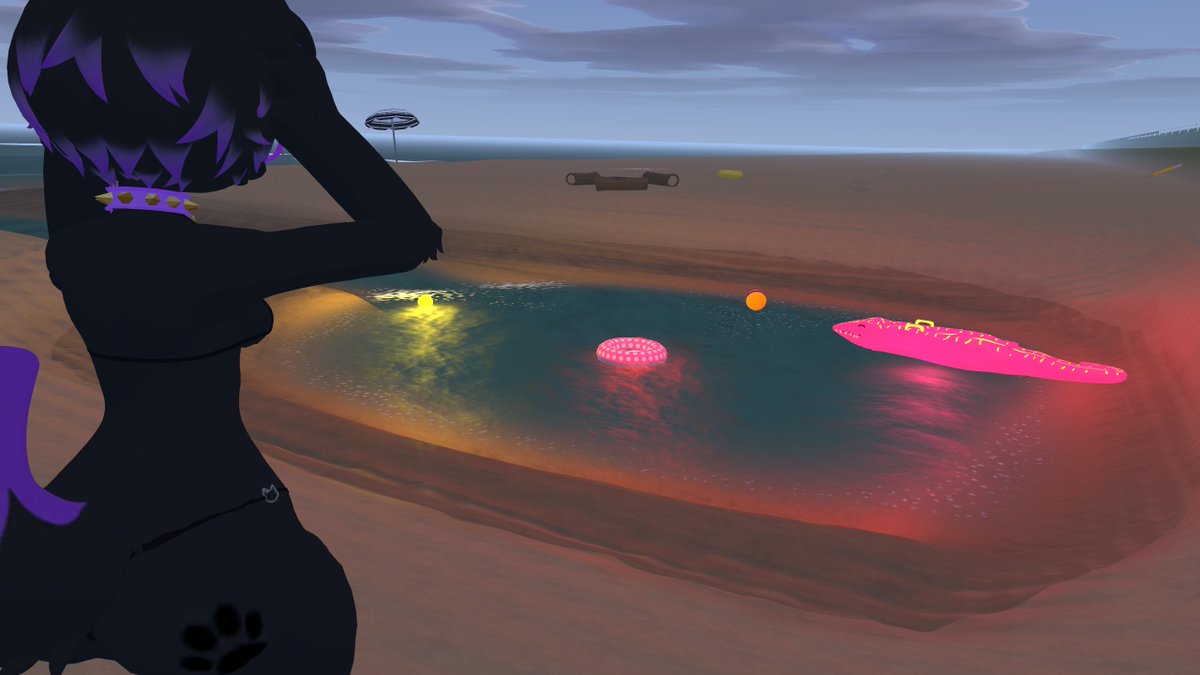 ZayVeeUr's tweet photo. Just saw this new world with dynamic EVERYTHING 
the sand, water, and lighting.

the sand resettles after you dig it!
the water pushes you if it flows fast! 
A daylight cycle allowing an eclipse and blood moon

and somehow... ITS FUCKING QUEST COMPATABLE??? https://t.co/mrImWGUjzs