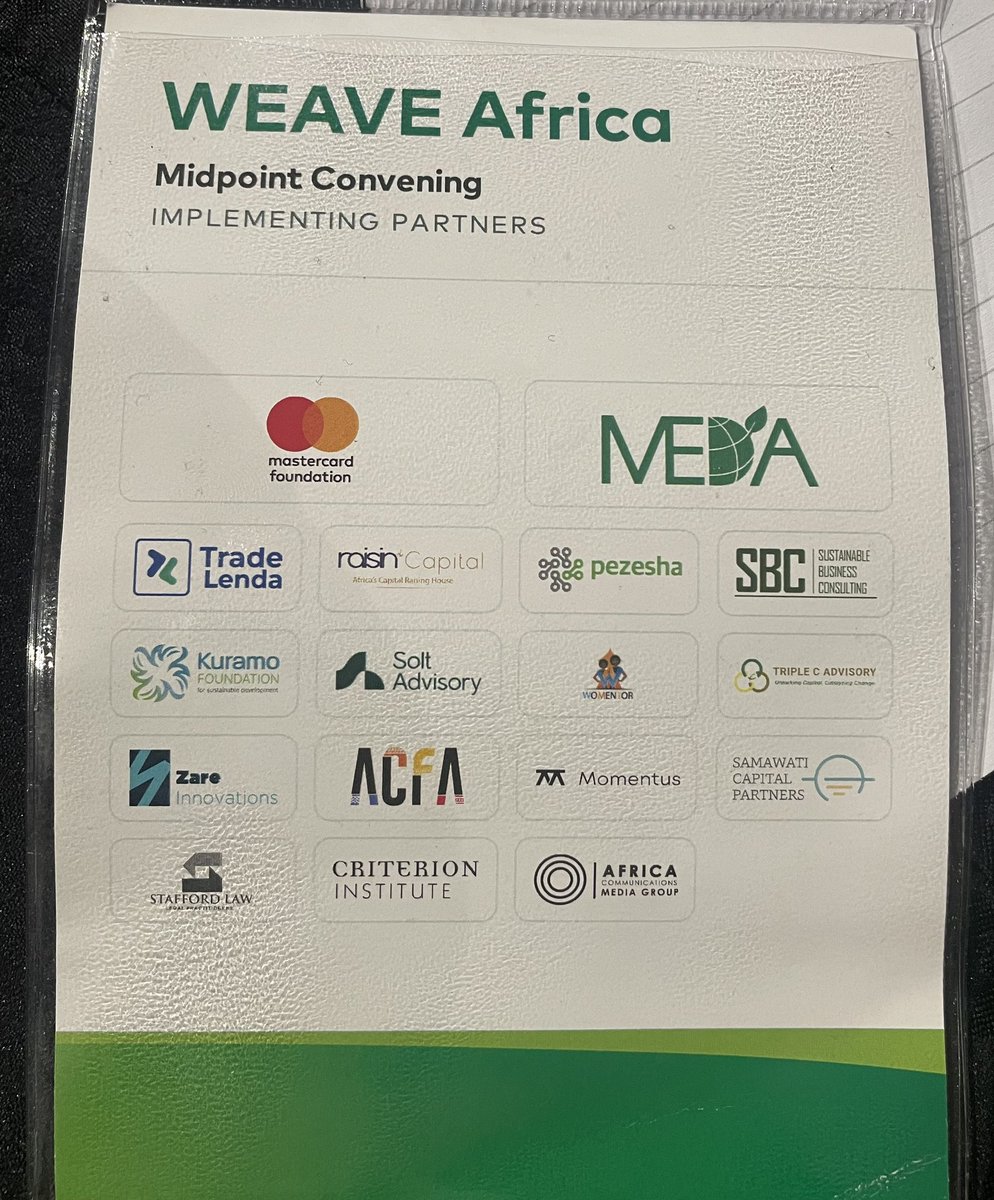 Pezesha_Africa's tweet photo. Pezesha is excited to be a partner in the WEAVE Africa initiative, supporting women-led MSMEs with access to affordable working capital.
Great to be in Lagos with fellow partners for our midpoint convening—to share learnings, and strengthen our collective impact #MSMEs https://t.co/4Bn2AeLHFD