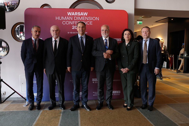 SpainOSCE's tweet photo. Desde el 5 al 15 de octubre se celebra la Conferencia de la Dimensión Humana en Varsovia donde se tratarán cuestiones de derechos humanos, democracia y Estado de Derecho en la región OSCE https://t.co/7NlbCCTHHv
