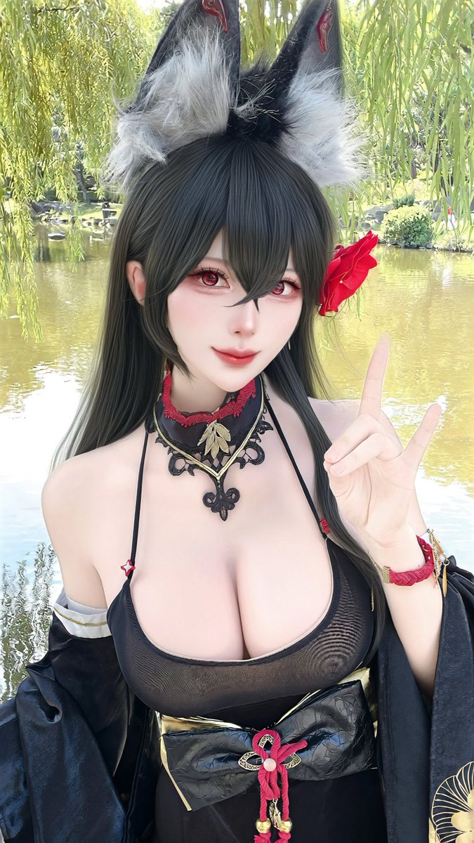 una_una1203's tweet photo. cosplay

アズールレーン / 近江 https://t.co/B2zhKMiMUc