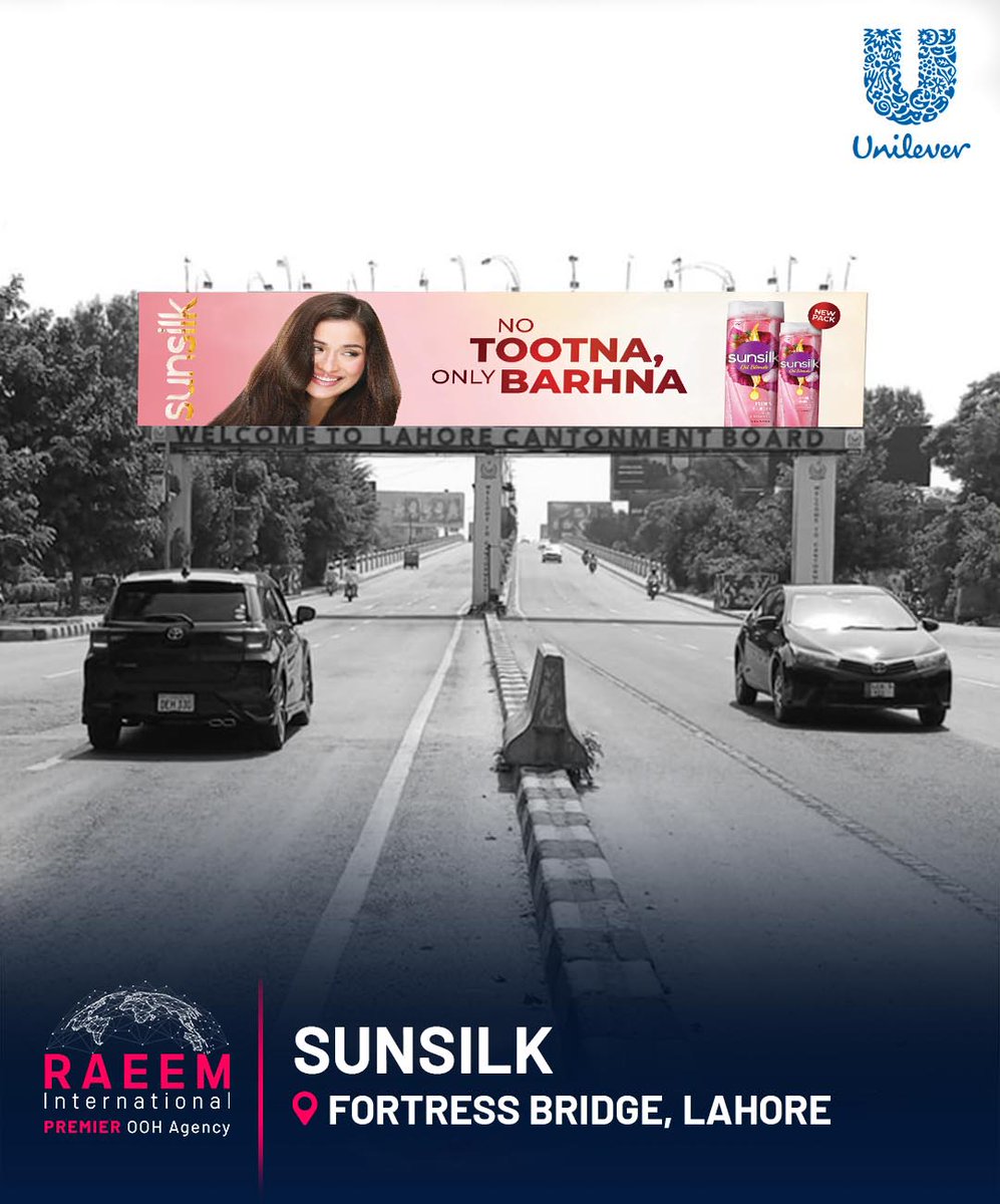 raeem_Int's tweet photo. Good hair. Big moves.
We’re turning a powerful haircare message into a high-impact OOH presence built around reach, consistency and brand recall. The message? Sunsilk’s “No Tootna, Only Barhna,” delivered for @Unilever
#RaeemInternational #CoreMedia #Sunsilk #OOHAdvertising https://t.co/EzTrv57wTM