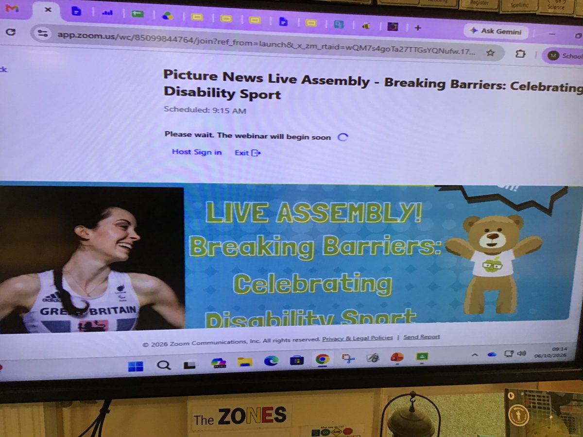 GorsewoodPrimar's tweet photo. Year 3 enjoyed the live assembly from Picture news today (Breaking Barriers: Celebrating Disability in Sport) with special speaker Stef Reid who is a Paralympian! #GorsewoodPSHE https://t.co/yZhjnPjkLm