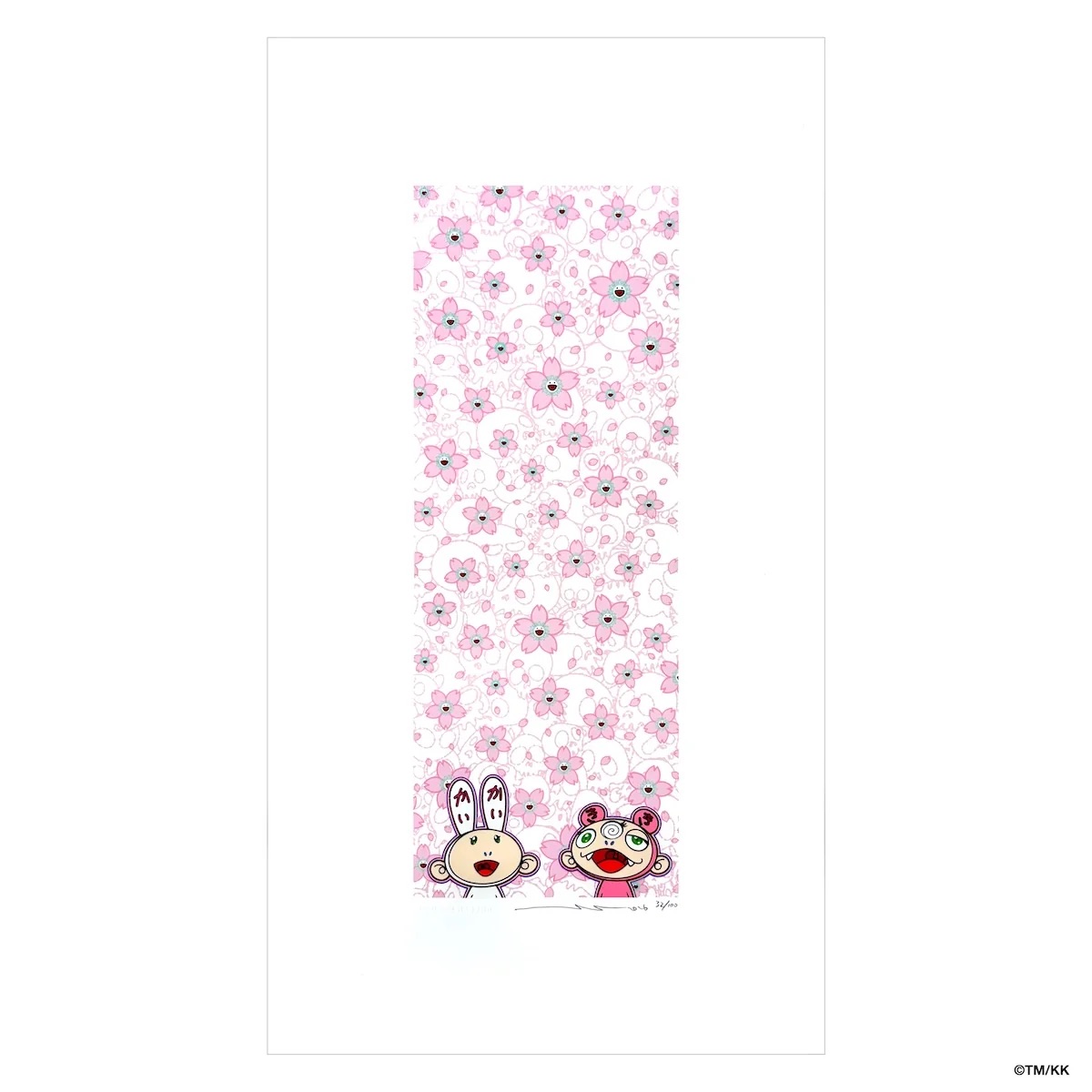 MFTMKKUS's tweet photo. 🌸 Introducing our Hometown Tax Donation Return Gift 🌸

The tanzaku-style print “Kaikai Kiki Cherry Blossoms in Bloom”, available in a special Hometown Tax Donation edition.

Beneath a canopy of cherry blossoms in full bloom, Kaikai and Kiki sit side by side as if enjoying hanami together.

Featuring cherry blossoms, one of the most beloved motifs in Murakami’s work, the piece captures both the splendor and fleeting beauty of the blossoms at their peak.

As a special bonus exclusive to this Hometown Tax Donation offering, each print comes with an exclusive trading card featuring the same artwork.

Each card has its own serial number and comes in either a Japanese or English version, selected at random.

A special piece available only here.

▼For more details ☑️
https://t.co/0Y3pyKkw5e

-----
🌸ふるさと納税返礼品のご紹介🌸

ふるさと納税特別仕様の短冊版画「カイカイキキ 桜咲く」

画面いっぱいに咲く満開の桜の下で、「カイカイ」と「キキ」がお花見をしているように並ぶ一枚。
村上作品の中でも人気の高い桜をモチーフに、満開の華やかさと儚さを描いています。

そして、この返礼品だけの特典として、版画と同じ絵柄の非売品トレーディングカードが付属。

カードにもシリアルNo.が入り、日本語版・英語版のどちらか1枚がランダムで届きます。

ここでしか手に入らない1枚です。

▼詳細はこちら☑️
https://t.co/0Y3pyKkw5e

#ふるさと納税 #村上隆 #takashimurakami #ふるさと納税返礼品