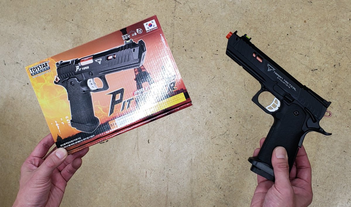 Star_Shopping00's tweet photo. TOYSTAR 14歳以上用
スライドストップ機能あり
エアコッキングガン　
PIT VIPER

こちらも新入荷商品です。
スターショッピング商品ページはただいま準備中。販売開始をお待ちください。 https://t.co/yO2YJdp6ln