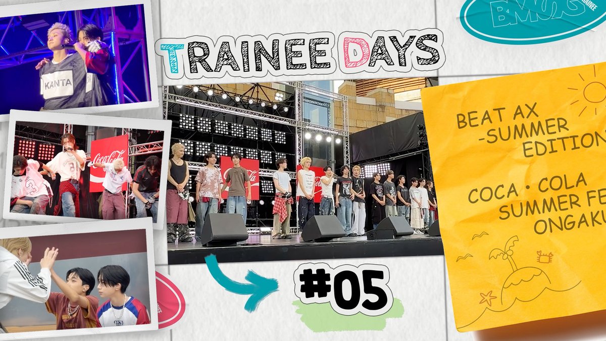 bmsg_trainee's tweet photo. 【TRAINEE DAYS】#05

🔗https://t.co/BjZfUFexbr

#サマフェス2026 @tv_asahi_fes
#BEAT_AX_SUMMER @BEAT_AX_FES
#BMSGTRAINEE https://t.co/AKg1BmZXlq