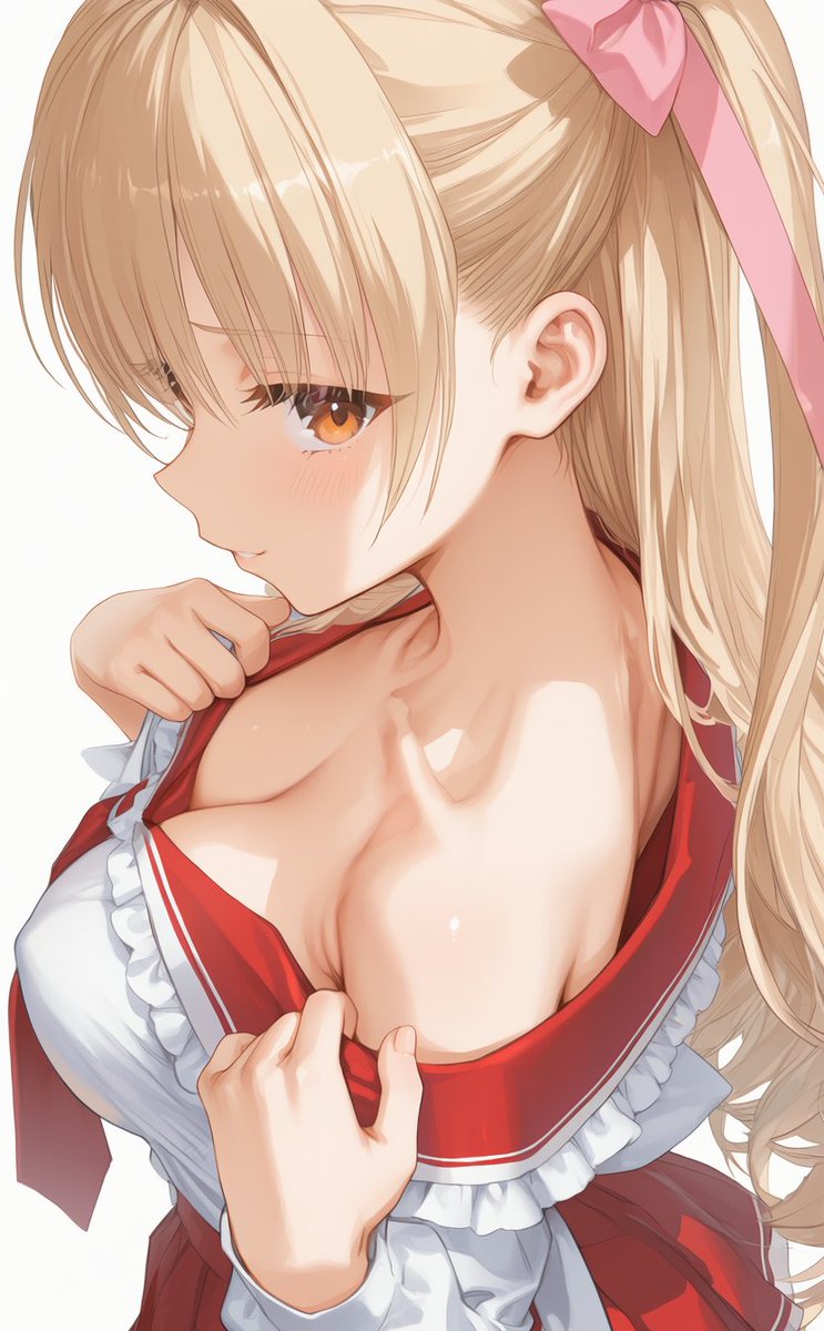 ijiefle's tweet photo. 鎖骨をガン見したいでござる🧐🧐🧐

#AIイラスト https://t.co/W0oFGWNq9q