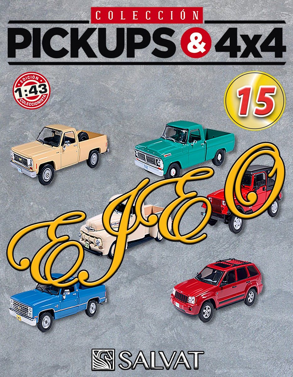 distribuidoejeo's tweet photo. Ya tenemos a la venta el nuevo fascículo de la colección de "Colección Pickups & 4X4"
De $409.90 queda en $370
Fecha límite para recoger su producto, Sábado 10 de Octubre de 2026
#DistribuidoraEjeo #salvat #colección #4x4 #pickups #camionetas #trucks https://t.co/nqXREf2j9f