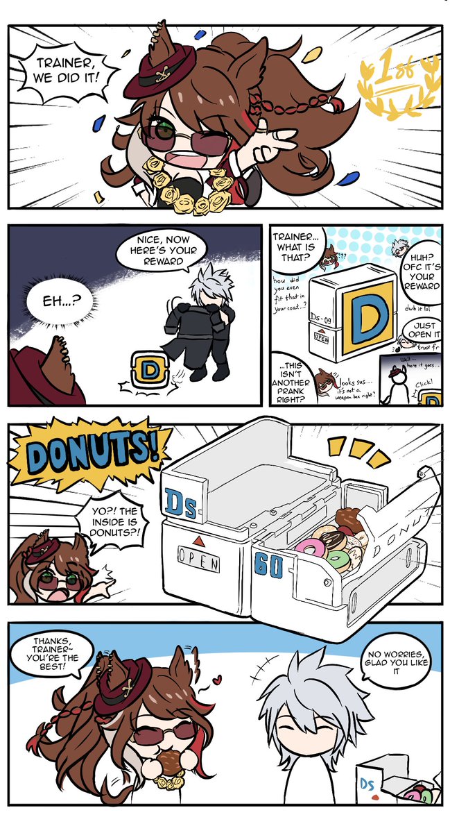artzur_'s tweet photo. Yanko's reward 🍩
#umamusumeㅤ 
#ウマ娘ㅤ https://t.co/4YBimv4jeh