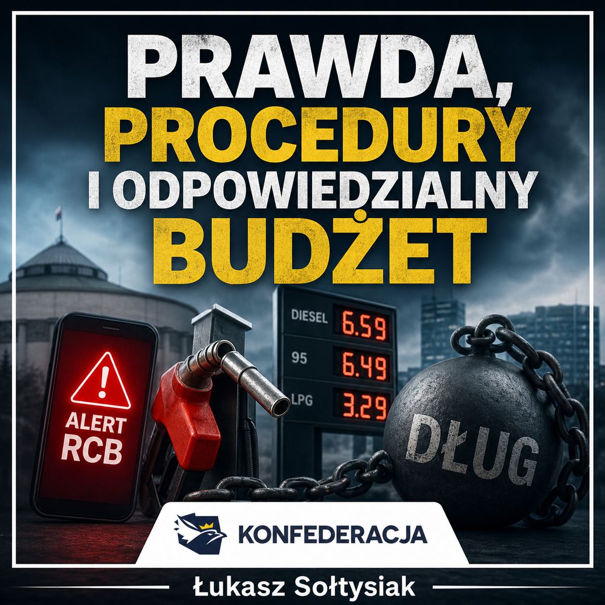 Soltysiak_L's tweet photo. Państwo w kryzysie nie potrzebuje propagandy, tylko sprawnych procedur, fachowców i zdrowych finansów.

Alerty RCB, ceny paliw i dług pokazują jedno: prawda oraz odpowiedzialność są tańsze niż chaos.

#RCB #Paliwa #Gospodarka https://t.co/HcfFnT8X9B