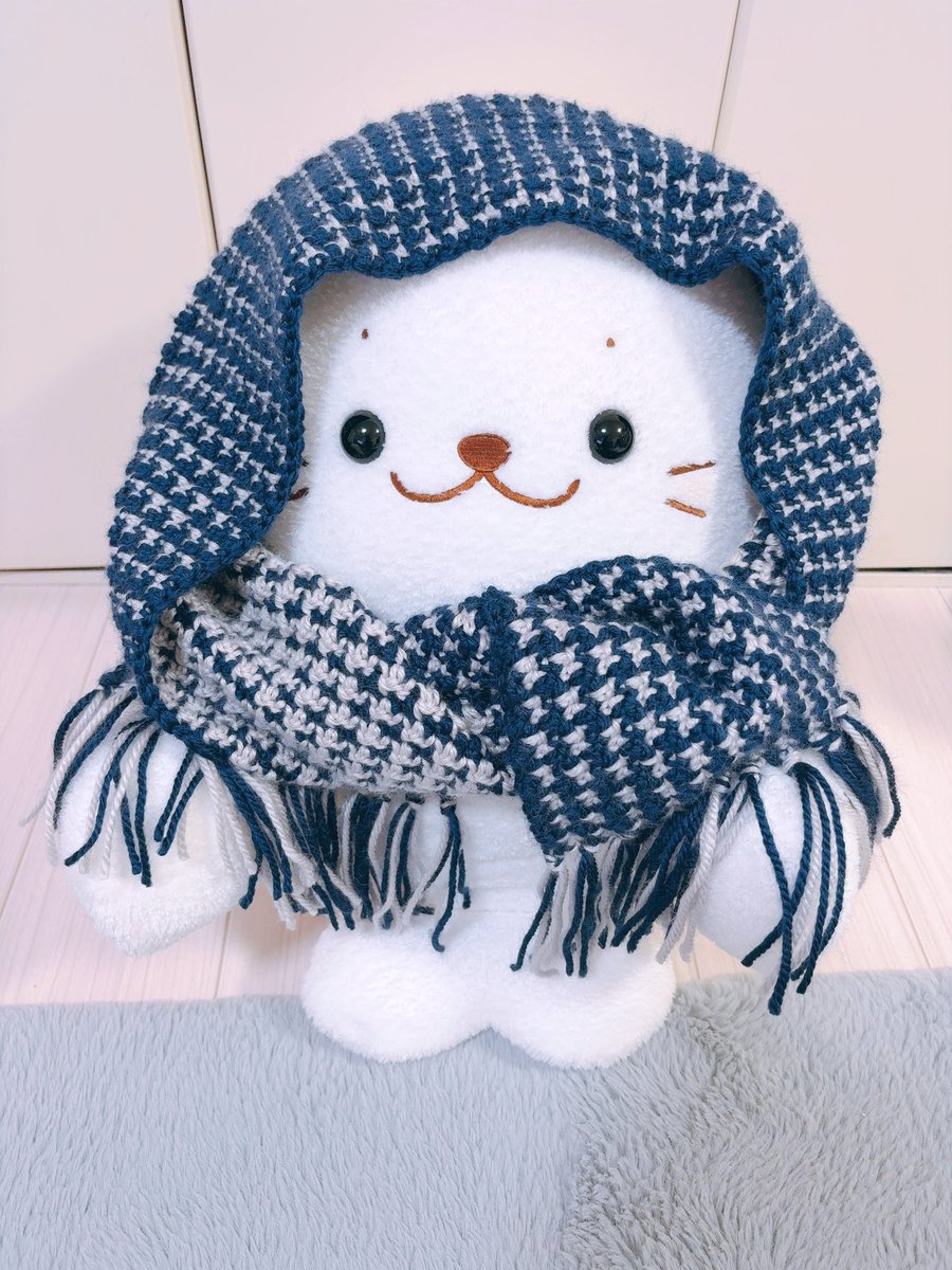 sirotan_classic's tweet photo. 千鳥格子柄のマフラーを編んだよ∩(=*・ω・*=)∩🧶 https://t.co/kGMRrhnonE
