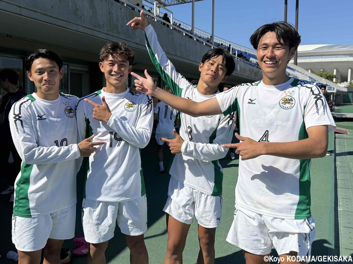 gekisaka's tweet photo. [関西]日の丸背負う同級生に「嫉妬」…大阪体育大DF池戸柊宇、岡山で広げた“可能性”とロス五輪への野心

https://t.co/MywWqDY70C

#大学サッカー #関西学生サッカーリーグ #関西学生リーグ #ゲキサカ https://t.co/fyKgDLbcLU