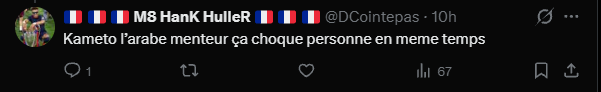 PommeSmoke's tweet photo. "les mechants kc ils instaurent un climat de haine sur les réseaux" https://t.co/yrmwqInV0D