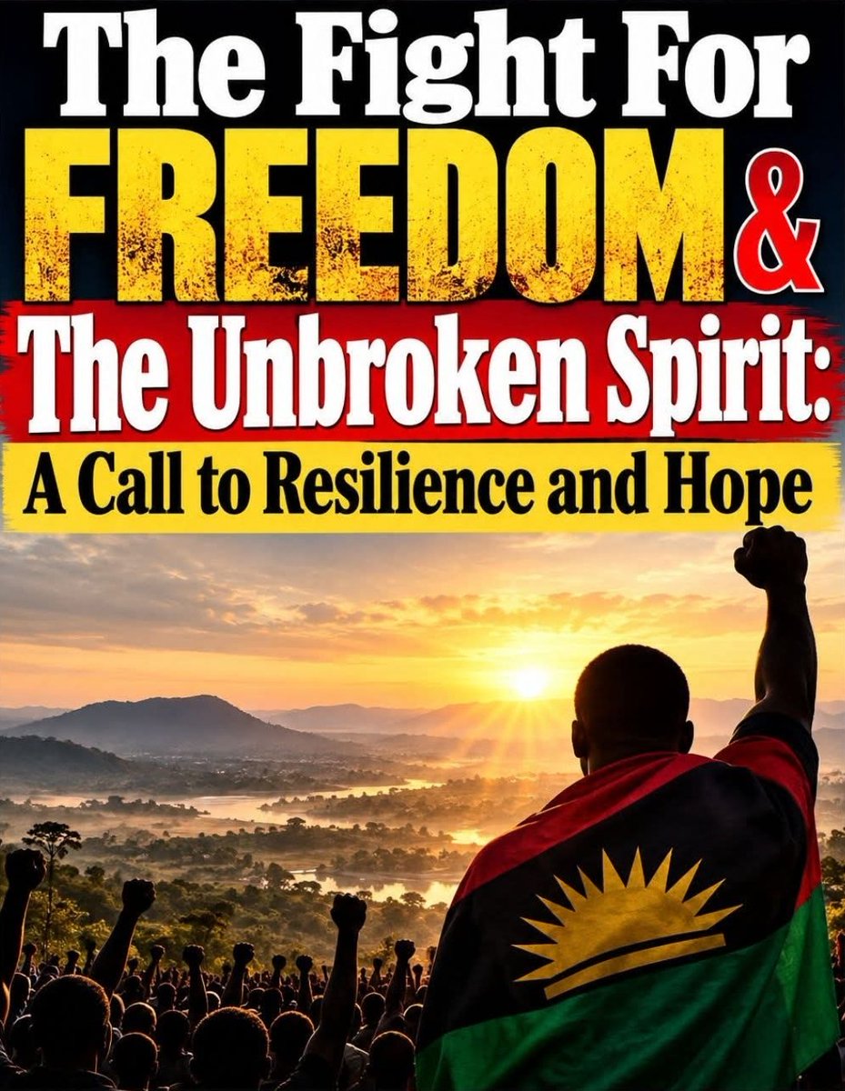 DrOforitse's tweet photo. We can never be broken. If all men are cast down, I say to myself, there is a lifting up for my soul.
The Freedom of the Biafra Nation is sacrosanct. Free Mazi Nnamdi Kanu the Conscience of this quest.
#all #FreeMNKNow #viral #IPOB #FreeMNK #freedom #FreeMaziNnamdiKanuNo https://t.co/chzShxcjge