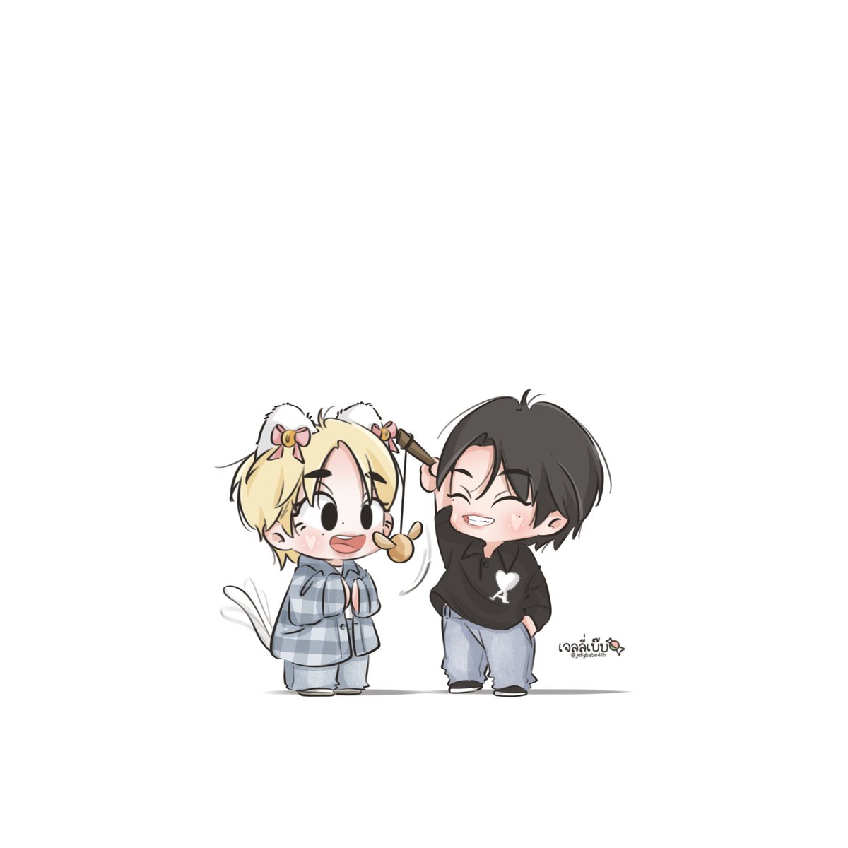 jellybabe4th's tweet photo. 🪥: รู้ปะอันนี้คือไร
🌻: อันนี้ล่อแมวไง

🫪🫪🫪🫪🫪🫪🫪🫪🫪🫪
#GMMTVFANIVAL2026HappyFamilyxGF
#GeminiFourth https://t.co/z7NotU7L9Y