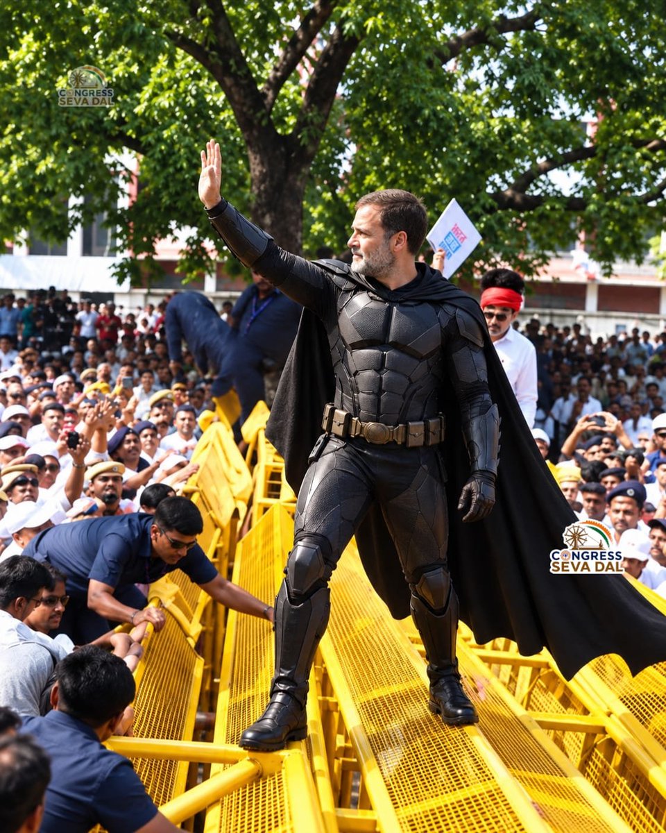 CongressSevadal's tweet photo. Batman Spotted 🦇 https://t.co/EunezbRHAk
