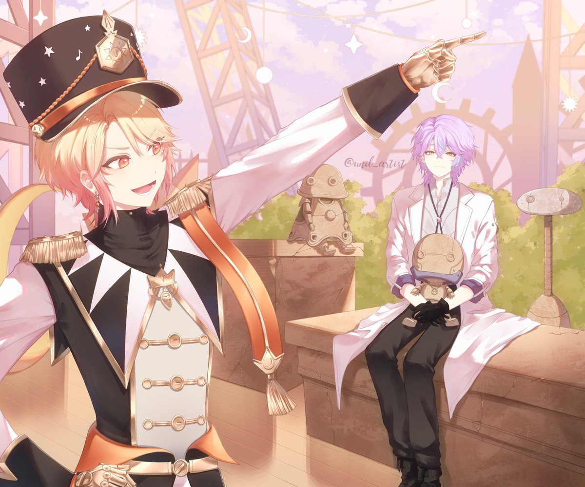 unil_artist's tweet photo. bnd x bfes au 🌟🎈[⚙️💐]

#prsk_fa #司類 https://t.co/vgF4hrizFK