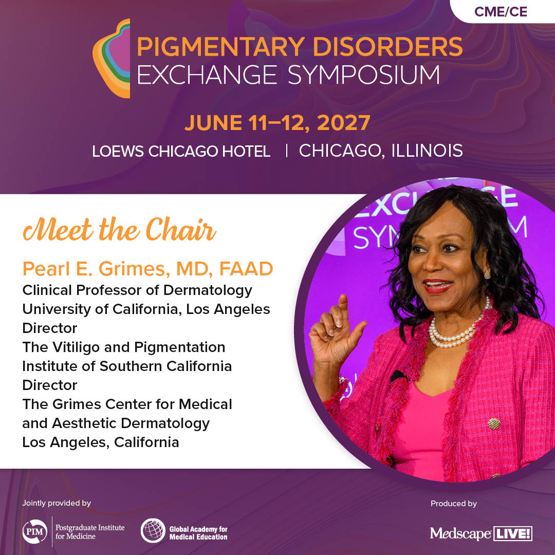 MedscapeLIVE's tweet photo. ๐ Learn from world-renowned dermatology experts at #PDElive27. ๐งฌ Dive into the latest clinical insights, practical approaches and evolving treatment strategies for pigmentary disorders.๐ฌ https://t.co/cy0bCqYXq2 https://t.co/VVDrOSBISO