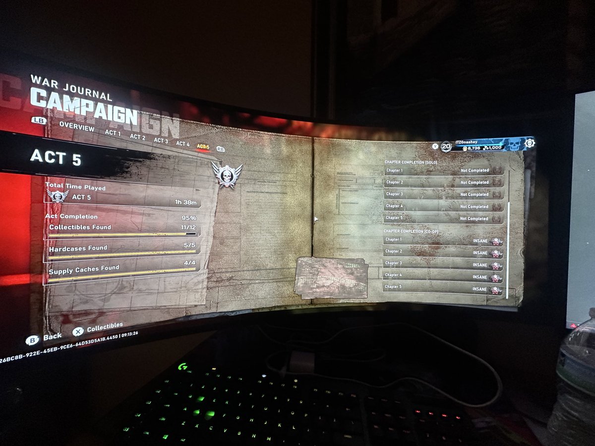 Tristany___'s tweet photo. @SirKensworthXIV @RunaBytes @GearsofWar Shits broken lol https://t.co/1sJWcrmOCE