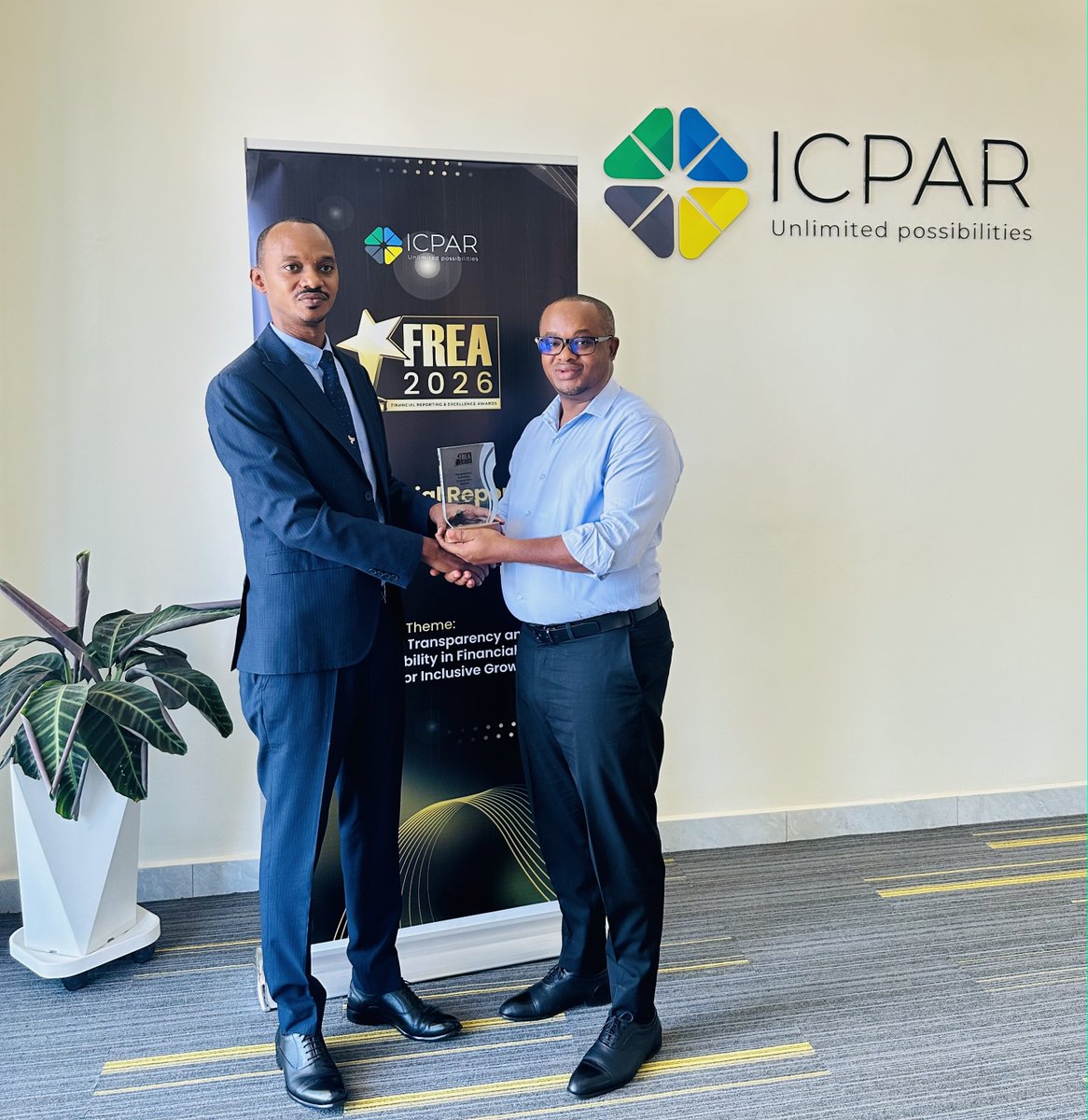 DanKatabarwa's tweet photo. The tireless efforts of our team earned us this recognition ,Finance Reporting and Excellence Award 2026 #FREA under government Business Enterprises category. Well done team! @RwandaAirports @I_CPAR https://t.co/p8zzOJDVrJ