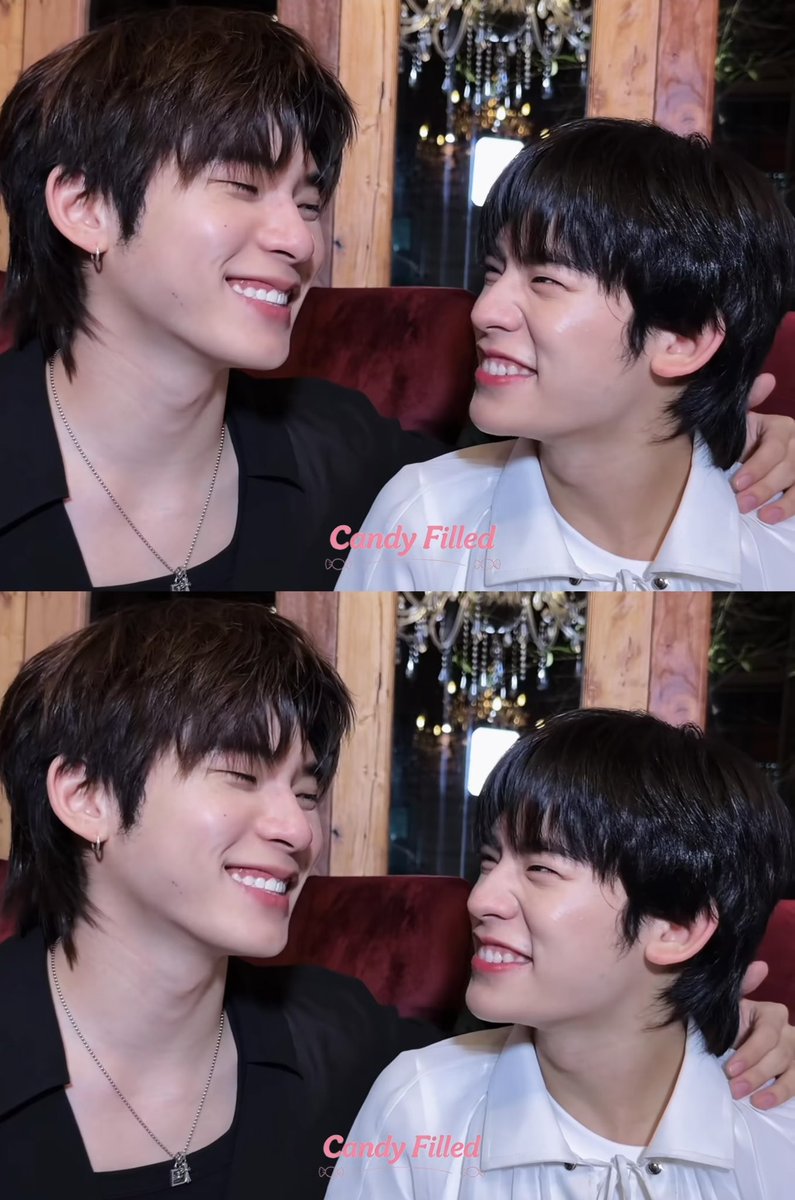 Toeyikx's tweet photo. The eyes of the one you love are the eighth ocean. TeeTeePor be happy forever. 🥹💗

©️Candy_Filled 

#teeteepor 🐶🐻‍❄️ https://t.co/qVCoH3gD4J