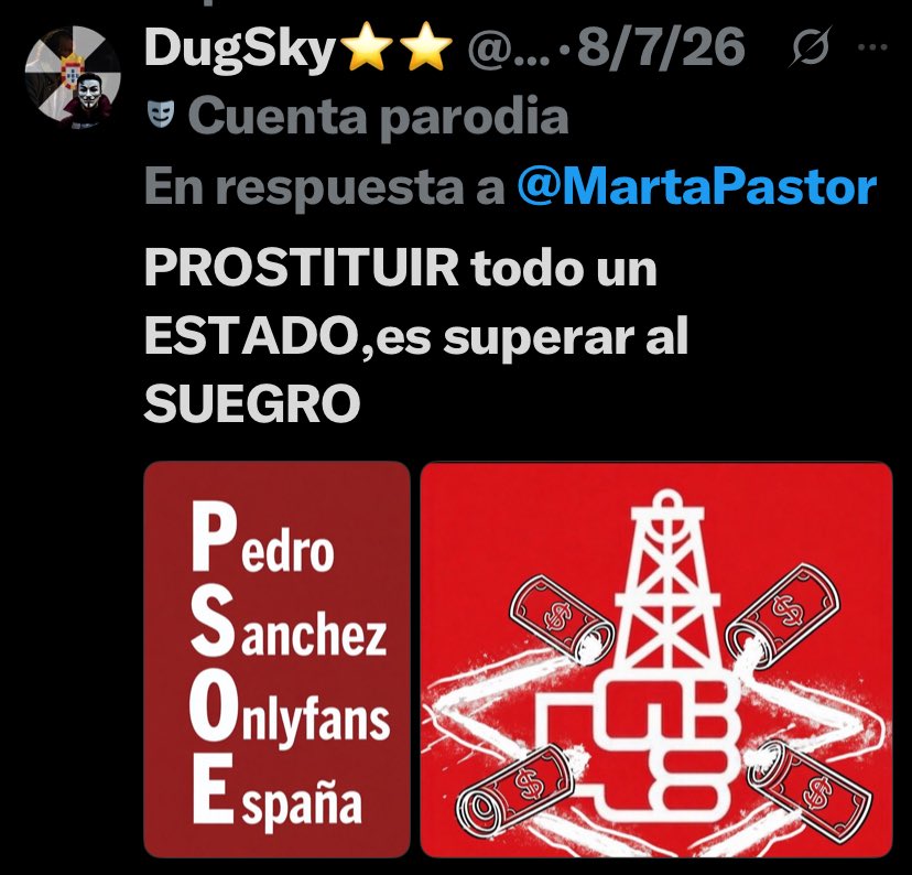 DugSky_'s tweet photo. 🛑LEGALMENTE #EnBocaDeTodos,Álvaro y Fernando,el ESTADO ASESINO VIDAS,quito CASAS, en #DANA #Adamuz #Incendios #Apagon #InvasionCeuta.NO por ello NO nos consta que NO seáis COMPLICES de todas las MUERTES FÍSICAS y ECONÓMICAS al defender al ESTADO CRIMINAL legal https://t.co/uCGAVi5uJb
