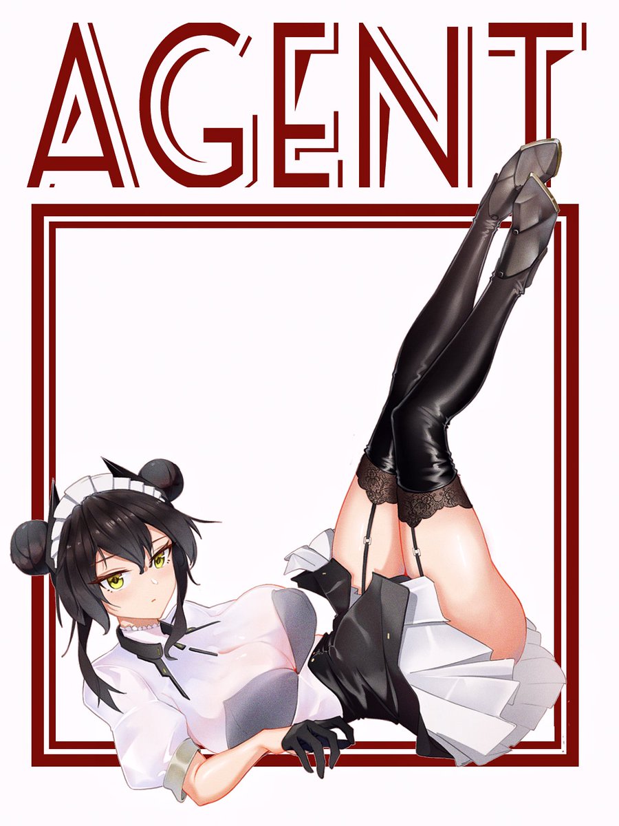 RULEBREAK258's tweet photo. 画了 agent ，希望大家喜欢
#GirlsFrontline2 
#少女前線 
#agent
#代理人 https://t.co/knS88pMi8T