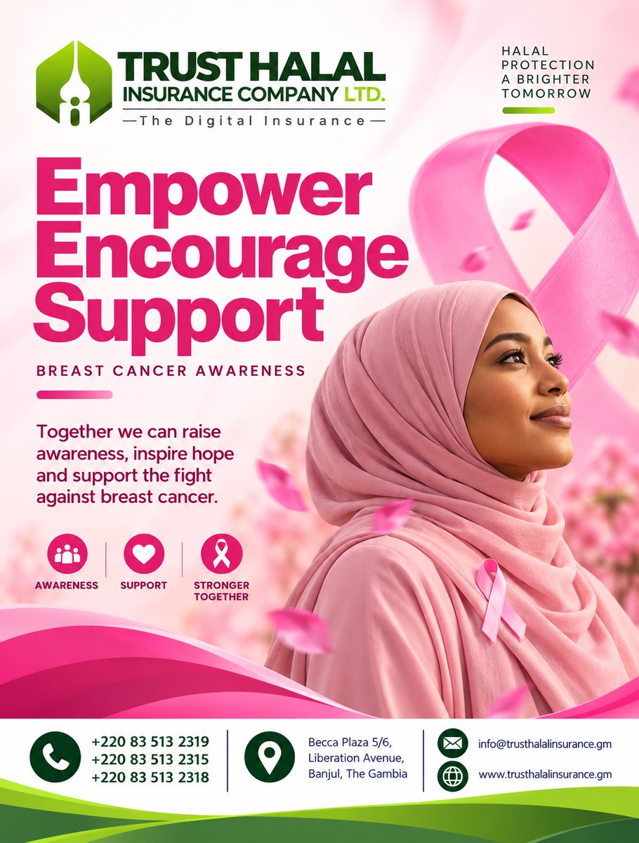 TrustHalalICL's tweet photo. Breast Cancer Awareness

Empower| Encourage|Support.

Together, let’s raise awareness, inspire hope, and stand with those affected by breast cancer.

Trust Halal Insurance Company Ltd.
The Digital Insurance

#BreastCancerAwareness #EmpowerEncourageSupport #PinkOctober https://t.co/fw6LNdlXft