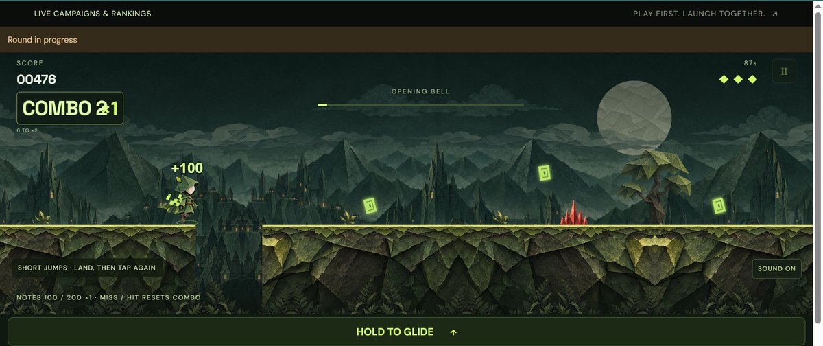 Play2Launch's tweet photo. Play the the game . Farm $PHOOD. Climb the Leaderboard.

A Dino-style runner where PAPERHOOD jumps through the trenches. Survive, stack points, and climb the leaderboard.

Register: https://t.co/bNLwXBqzbp
Go to Explore Campaigns → PAPERHOOD
Select Play Ranked Round
Hit RUN 🏃
Stack points. Climb the leaderboard.

How far can you send PAPERHOOD? 👀