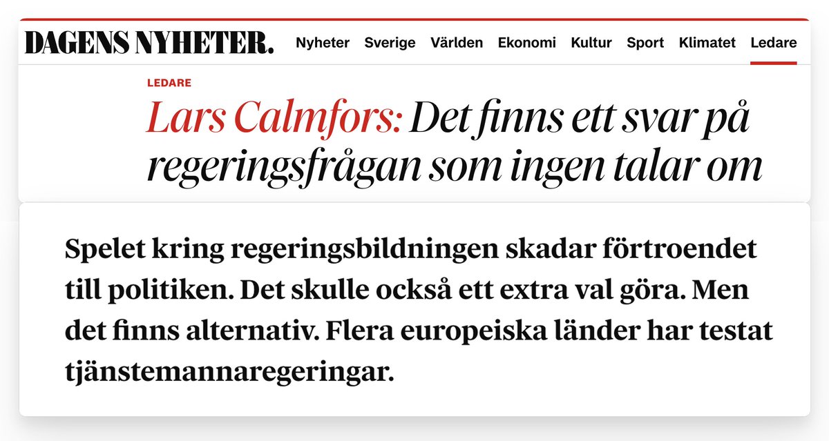 jonsson_henrik's tweet photo. Klart att DN tycker det är rimligt att avskaffa demokratin om väljarna envisas med att rösta så himla fel. https://t.co/e8BdzV9Gbx
