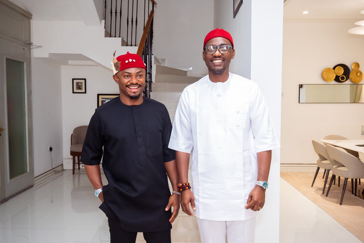 buezeofobuike's tweet photo. One of Aguata’s finest young entrepreneur, philanthropist and a native of Ekwulobia, Mr Zimuzo Ezeuchu (Zeeman) was two years ahead of me in our secondary school days. 

At Federal Government College, Nise, we revered and dreaded our seniors. 

My body began to shake when I saw him until he screamed, “My Honourable, My Leader”. 

It is indeed a funny world. 

Today, he hosted my Team and I, and massively supported my project of running for House of Representatives (Aguata Federal Constituency). 

Thank you, Senior Zeeman. 

I will not fail you!