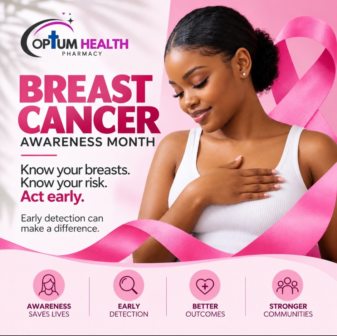 OptumHealth's tweet photo. 🎀 Know the signs. Know your body. Don’t delay a check-up.
Save this post, share it with the women in your life, and encourage someone you love to stay informed.
📍 Optum Health Pharmacy | Eneo Building, Tatu Central
#BreastCancerAwareness #KnowTheSigns #optumhealthpharmacy https://t.co/syufYK7B6h
