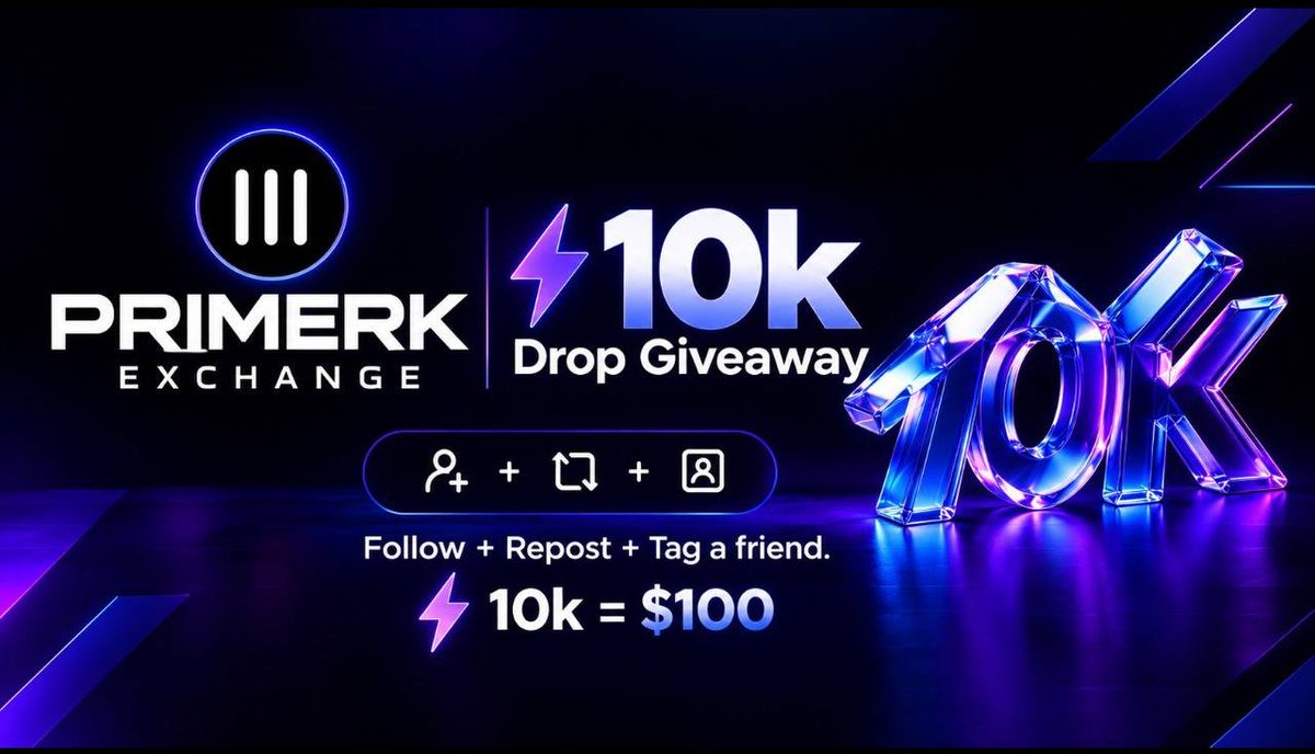 PrimerkExchange's tweet photo. 10,000 Drop Entries Giveaway! 

☑️ Follow @PrimerkExhange 
☑️ Like, Retweet &amp; Tag a Friend

Winner chosen in 5 Days. Good Luck!
launching soon. #primerk https://t.co/0SSQPjkkai
