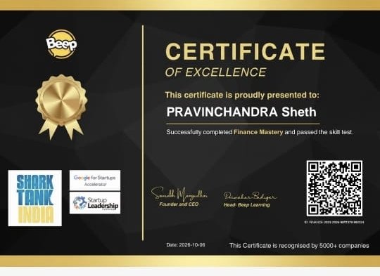 sheth_pravin's tweet photo. Thanks
#Saurabh #Mangrulkar,
#Shark #Tank #India,
#EventBeep #Technoservices #Pvt #Ltd,
#Beep #App,
for Finance Mastery cert.
#industry #talent
#Finance #Mastery,
#UDCT, now #ICT,
#MD,#ThemisPharma,
#MD,#GSKpharma,
#MD,#AxisBank,earlier UTI Bank
https://t.co/jTxRQG35Sz, https://t.co/P9glcnT3yQ