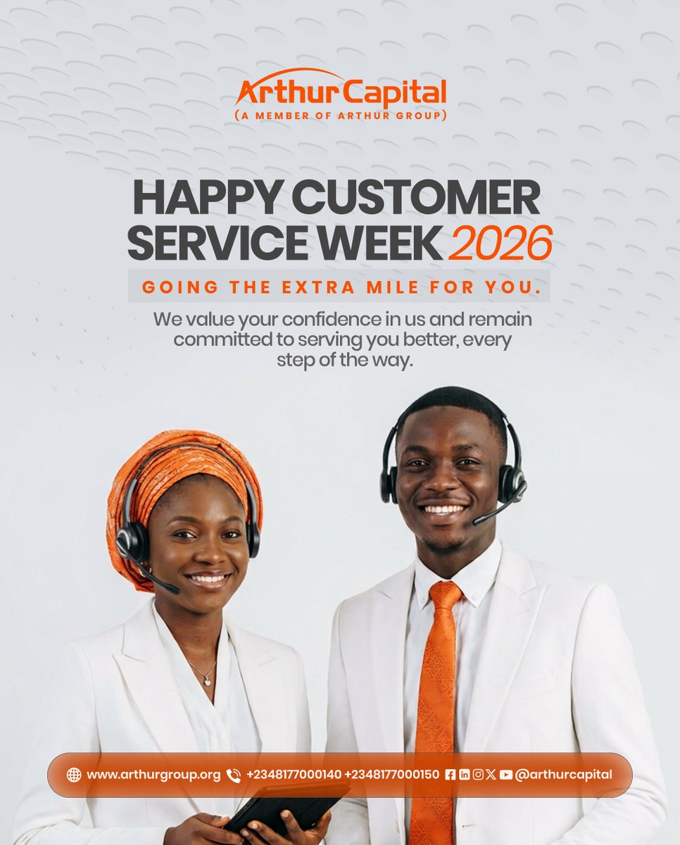 Arthur_Grp's tweet photo. Going the extra mile for you, today and every day.

Happy Customer Service Week from all of us at Arthur Capital.

Thank you for letting us serve you.

Register here for our upcoming webinar: https://t.co/zncC0xTc7t 

#CustomerExperience  #arthurcapital  #theextramile https://t.co/0xXSGov8mq